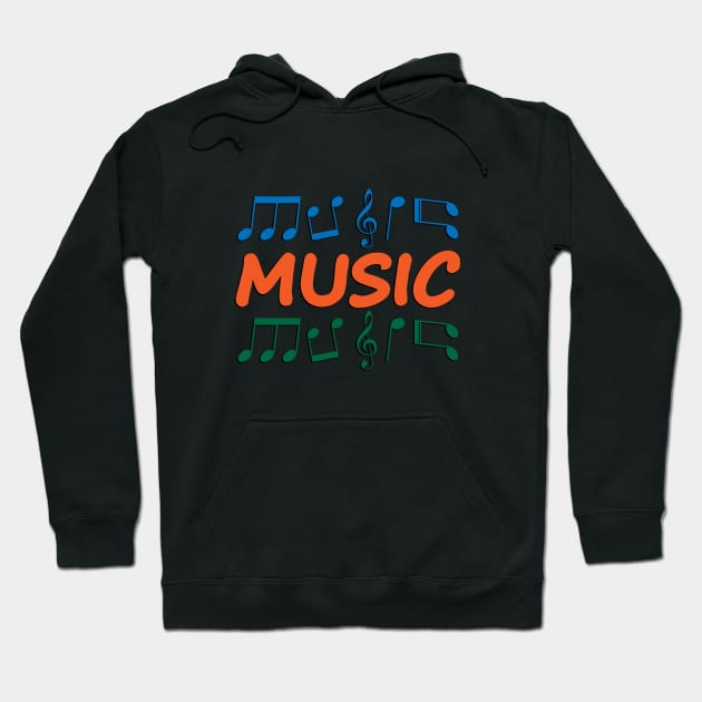 Music logo design Hoodie by DinaShalash